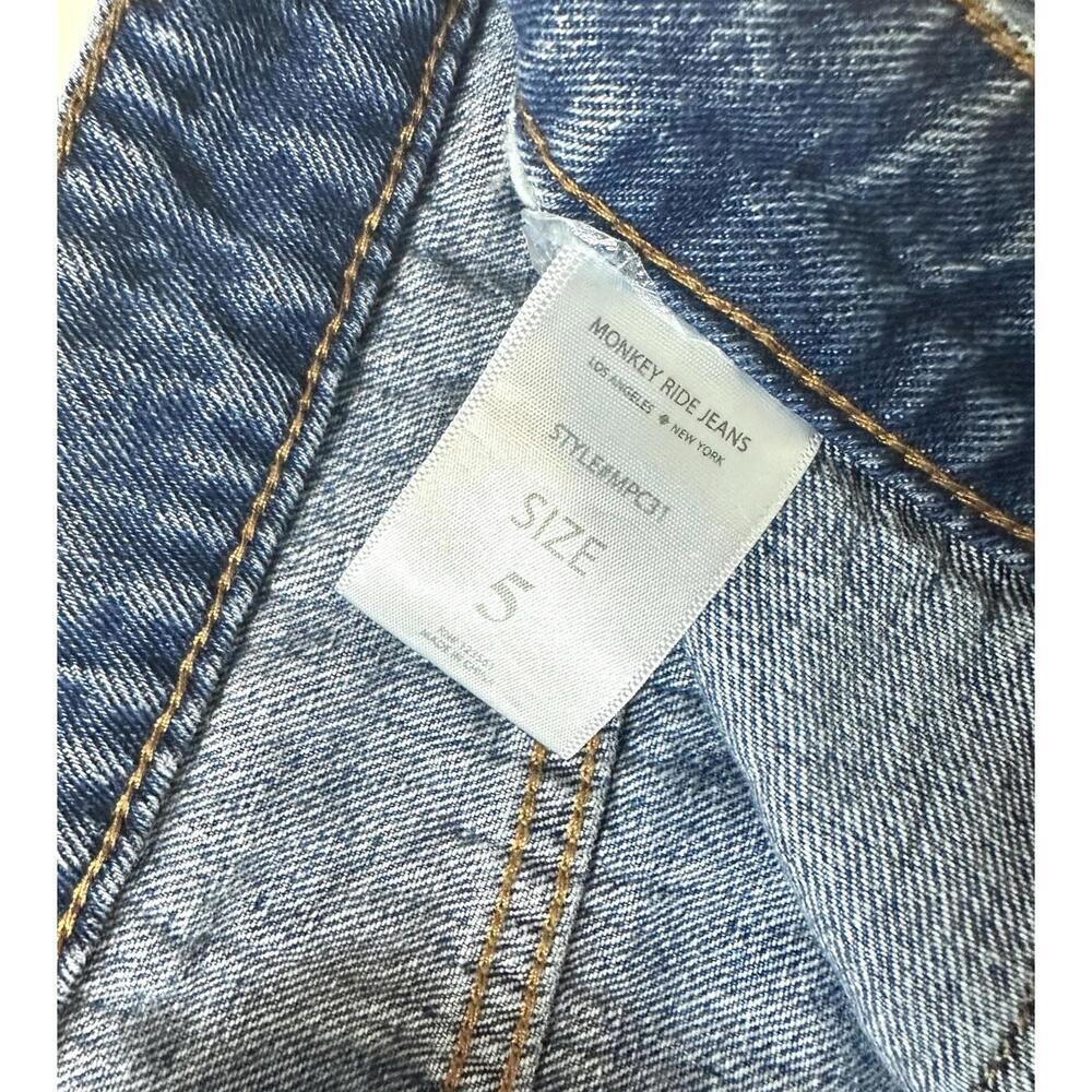 Monkey Ride Jeans Original Vintage Relaxed Straight Leg Denim Women's Size 5 - Picture 7 of 14